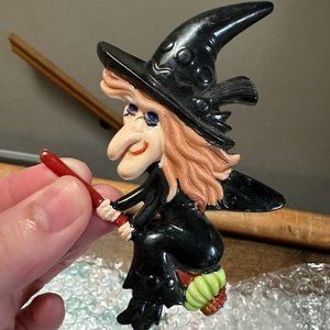 Vintage Lot of 7 Plastic Cake-Cupcake Toppers (Halloween, Thanksgiving)